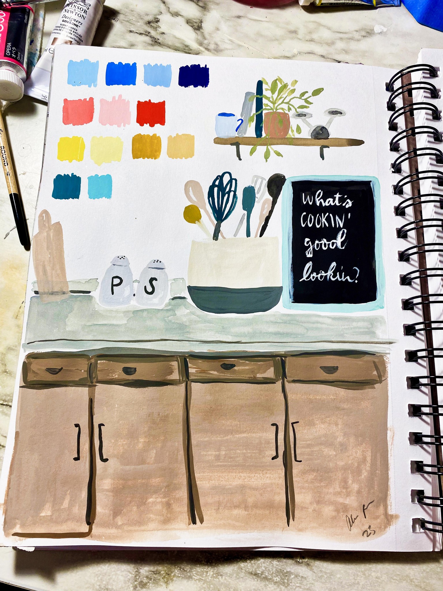 Gouache Kitchen - image 2 - student project