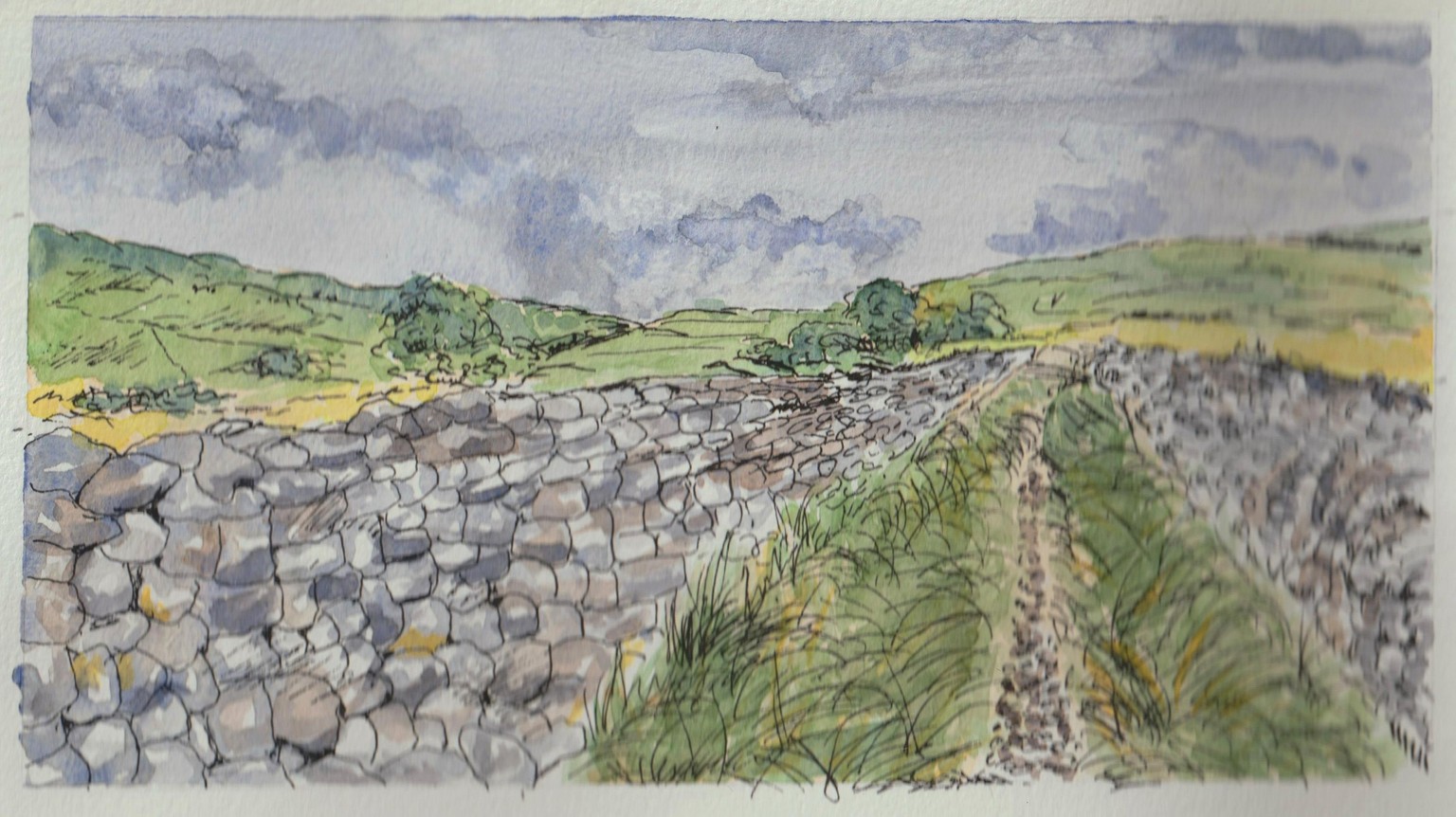 ink and wash landscape - image 1 - student project