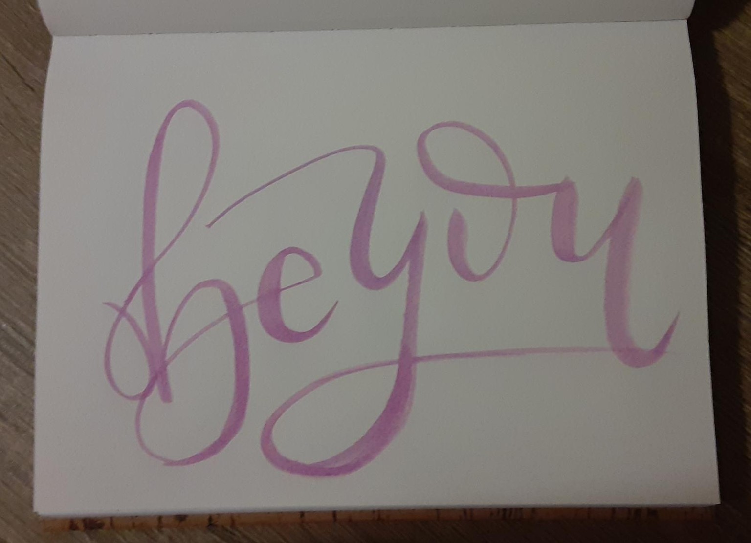 Brush Lettering - image 2 - student project