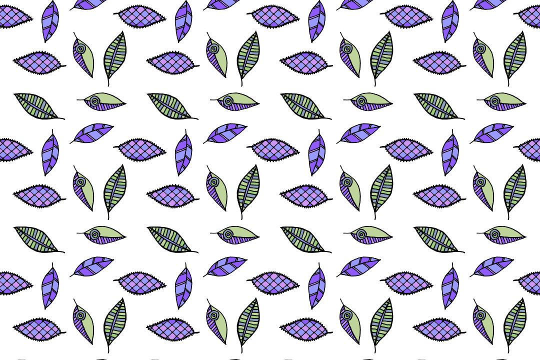 Color ways for the leaves pattern - image 3 - student project