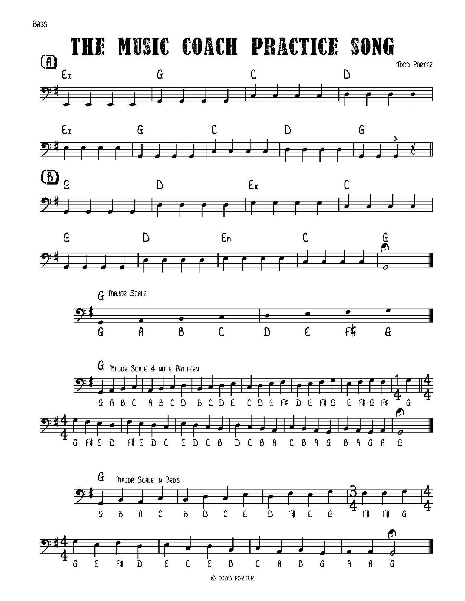 Bass Sheet Music - image 1 - student project