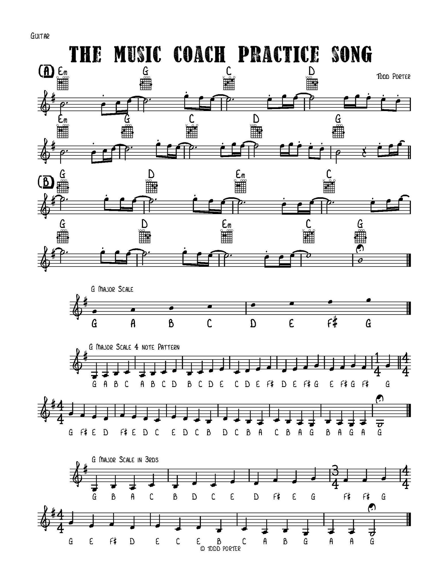 Guitar Sheet Music - image 1 - student project