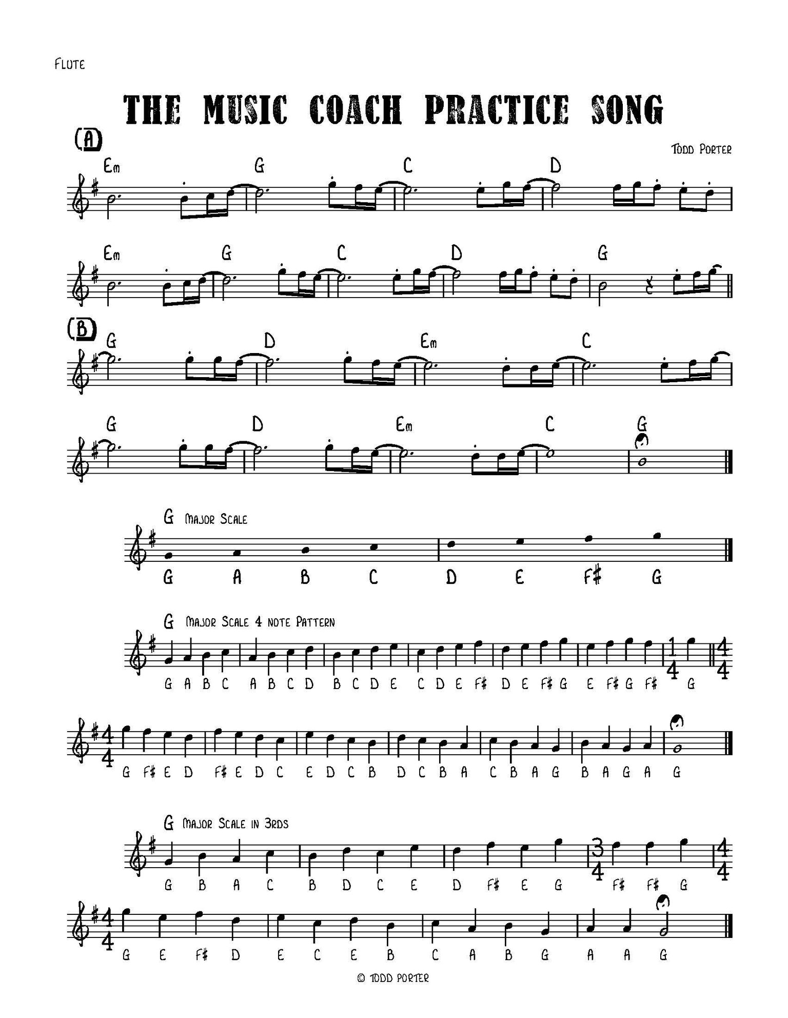 Flute Sheet Music - image 1 - student project