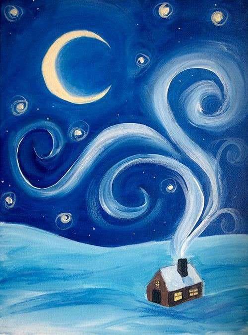 Starry night painting - image 1 - student project