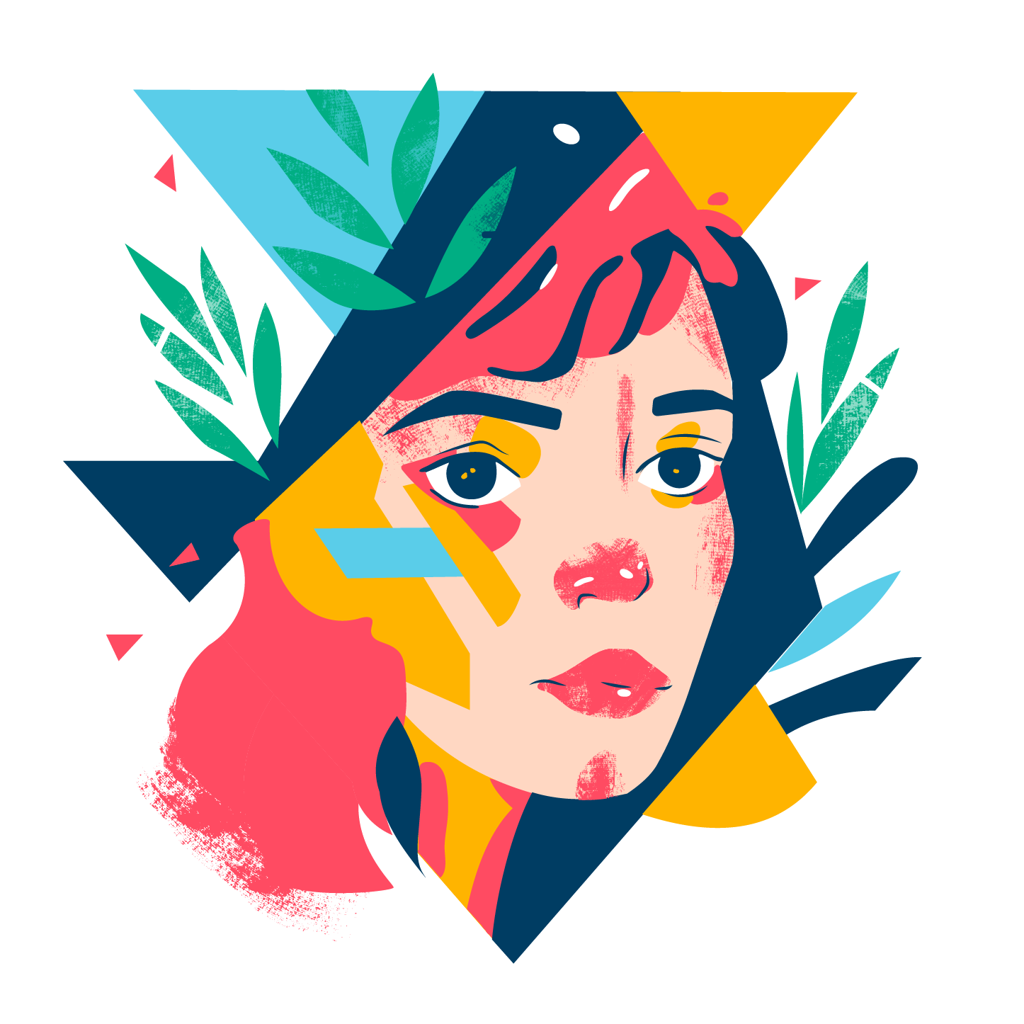 Geometric Portrait - image 1 - student project