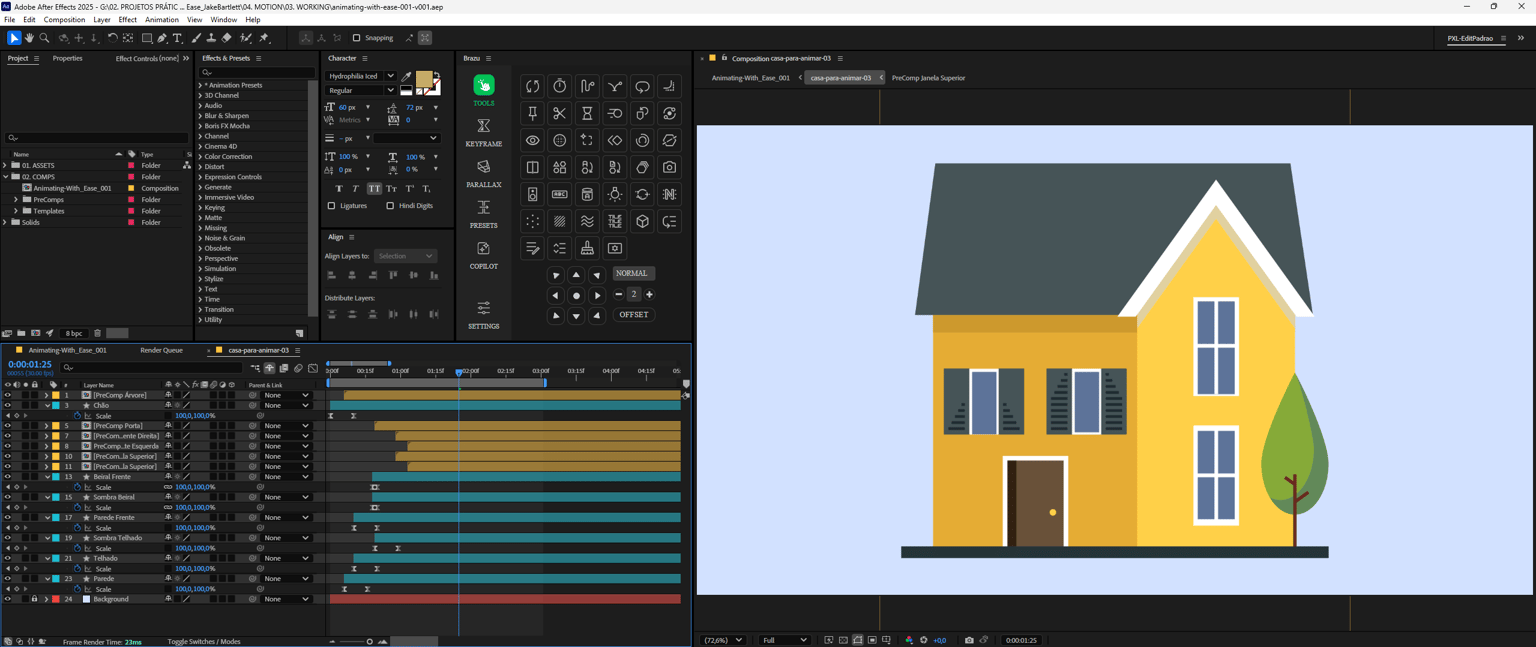 Render final do projeto do curso Animating With Ease V1 - image 3 - student project