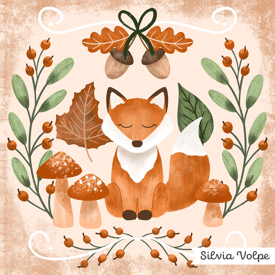 Hello Fall Wreath Illustration - image 2 - student project