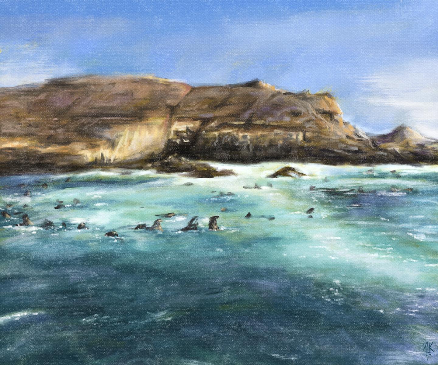 Landscape Painting + sketch - image 3 - student project