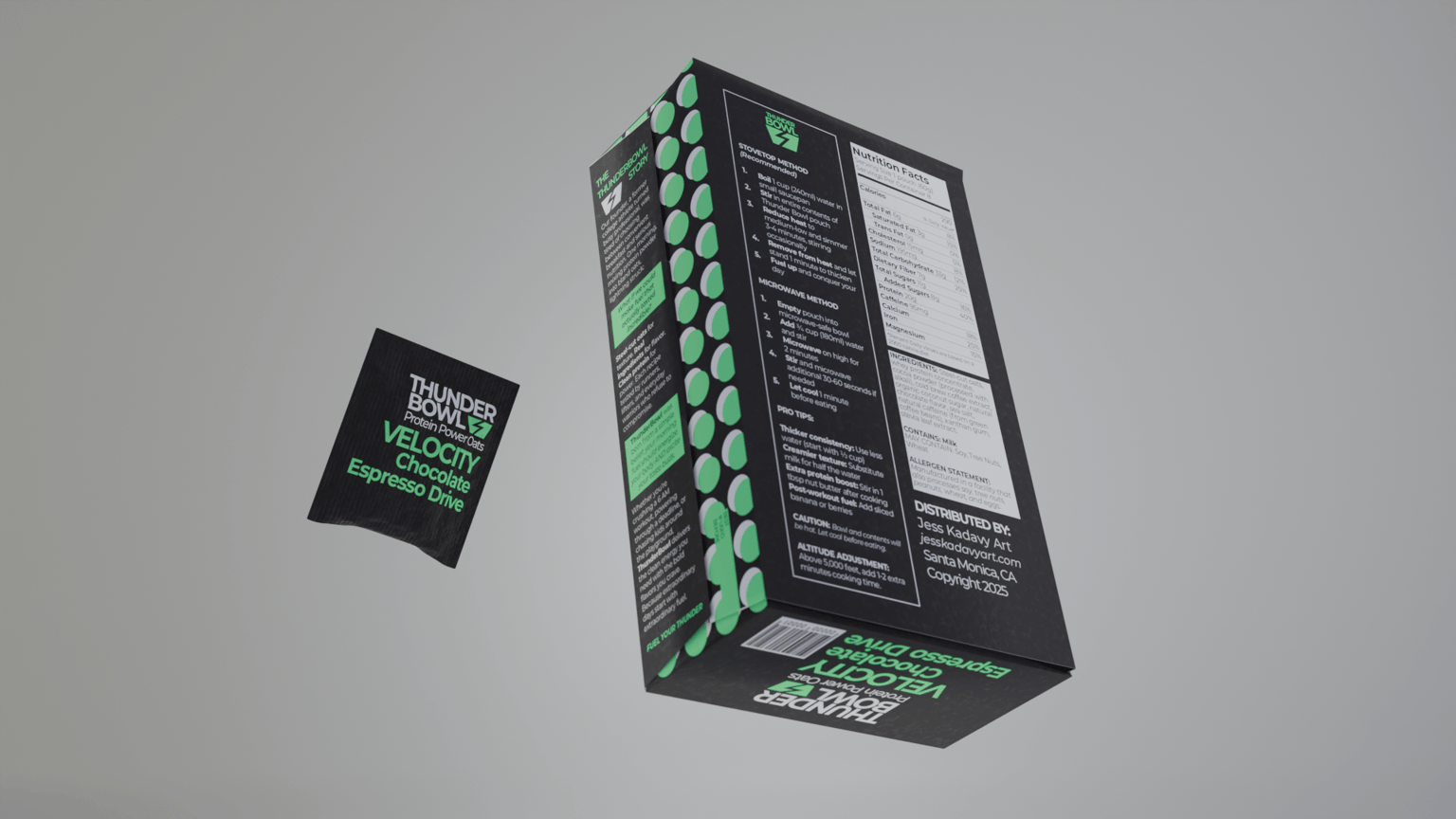 Thunder Bowl: Premium Protein Oatmeal Brand & Packaging Design - image 8 - student project
