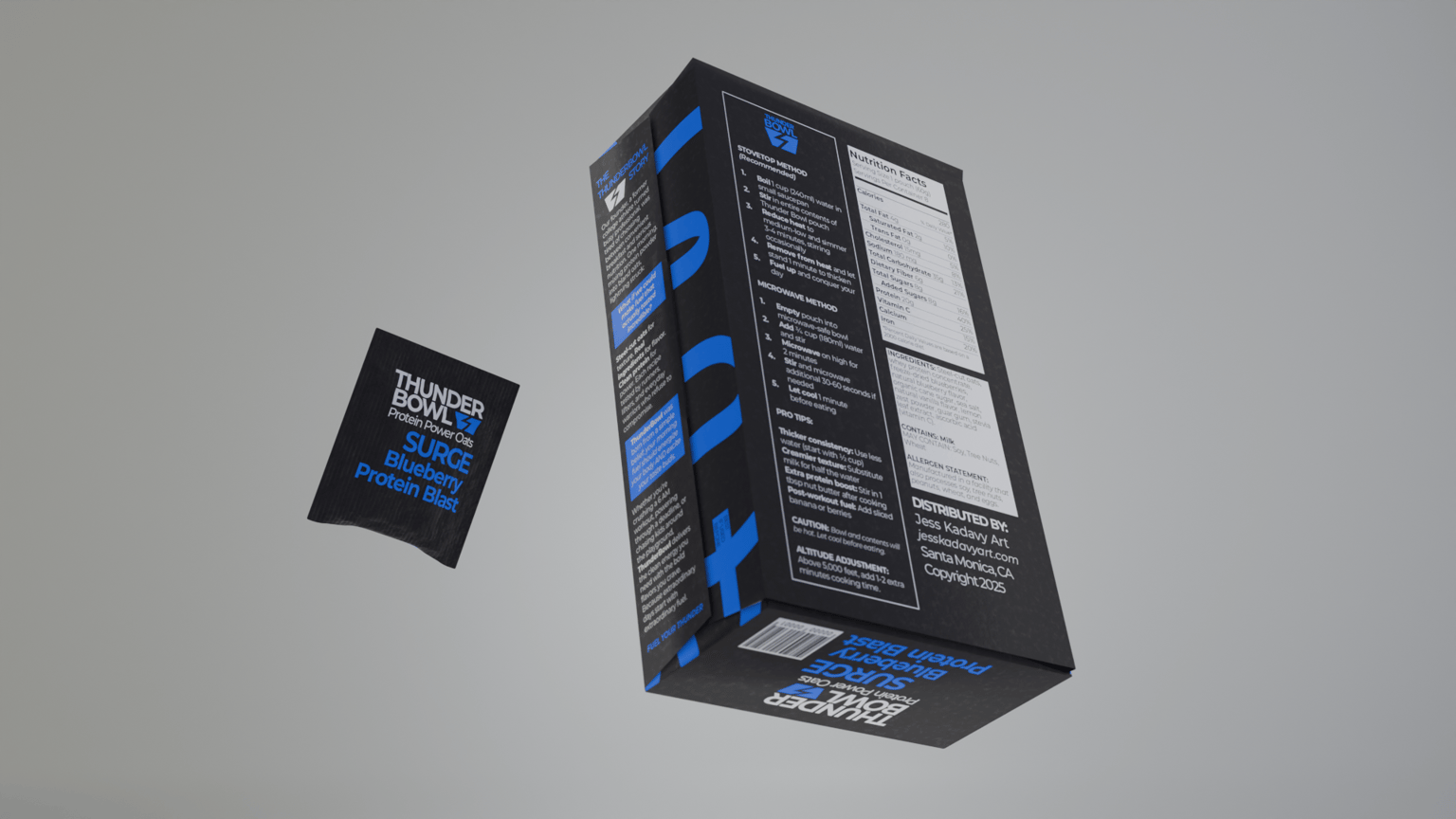 Thunder Bowl: Premium Protein Oatmeal Brand & Packaging Design - image 1 - student project