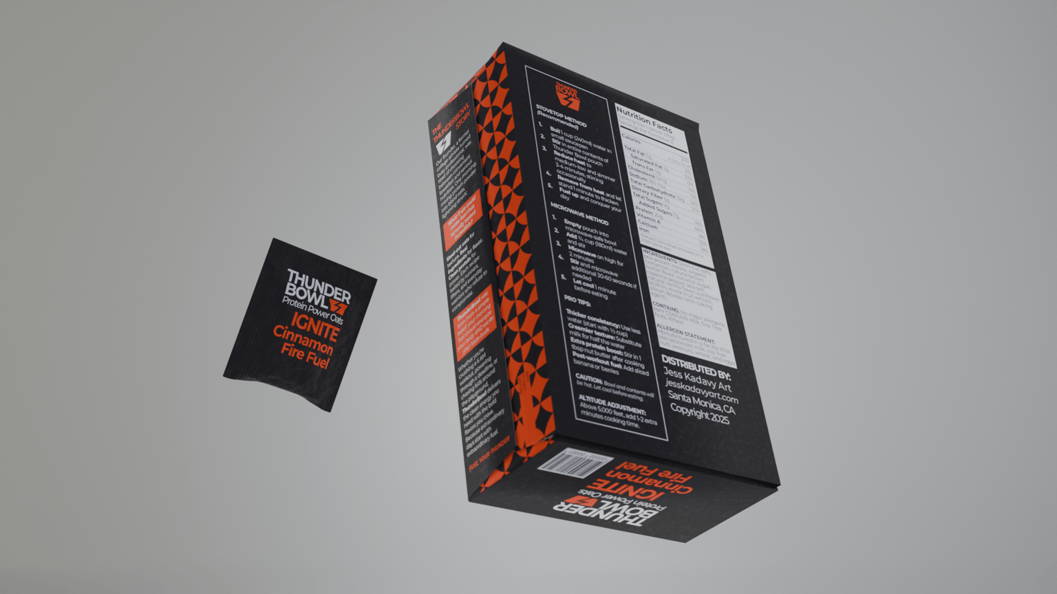 Thunder Bowl: Premium Protein Oatmeal Brand & Packaging Design - image 3 - student project