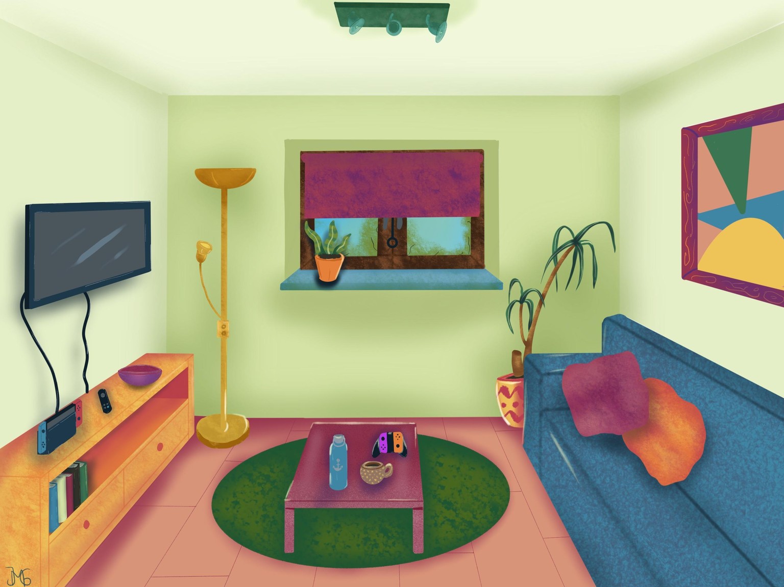 One point perspective x3 - image 2 - student project