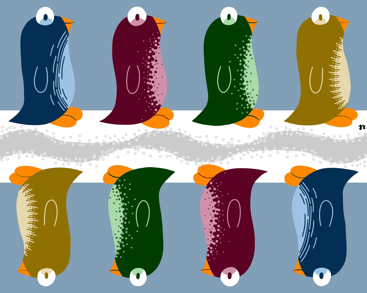 Penguin parade - image 2 - student project