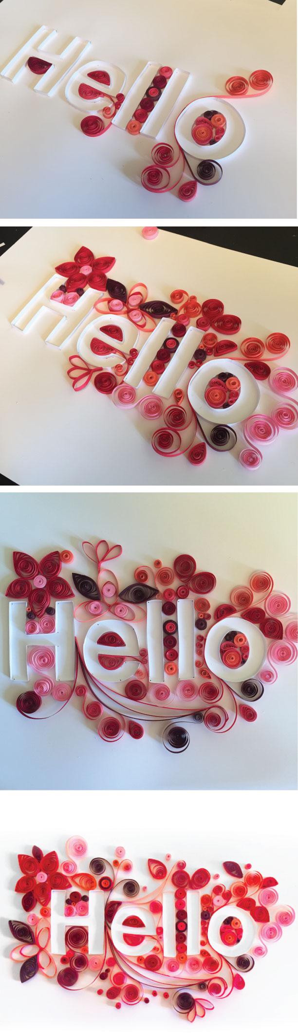 First attempt at paper quilling - image 1 - student project