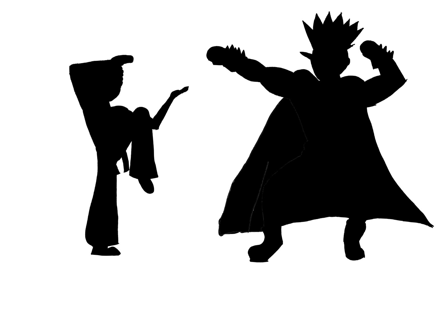Hero And Villain Gesture and Silhouette - image 2 - student project