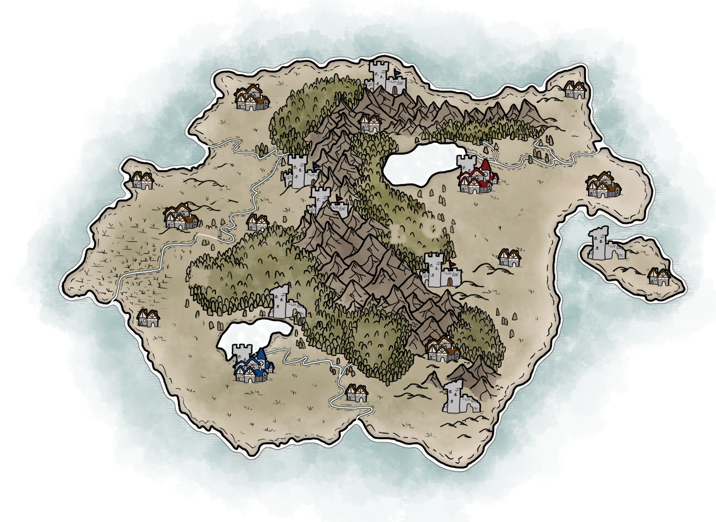 Map of Temaria (IV) - image 1 - student project