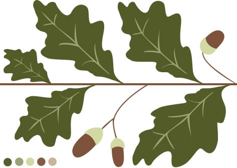 Acorn and Oak Decorative Band - image 1 - student project