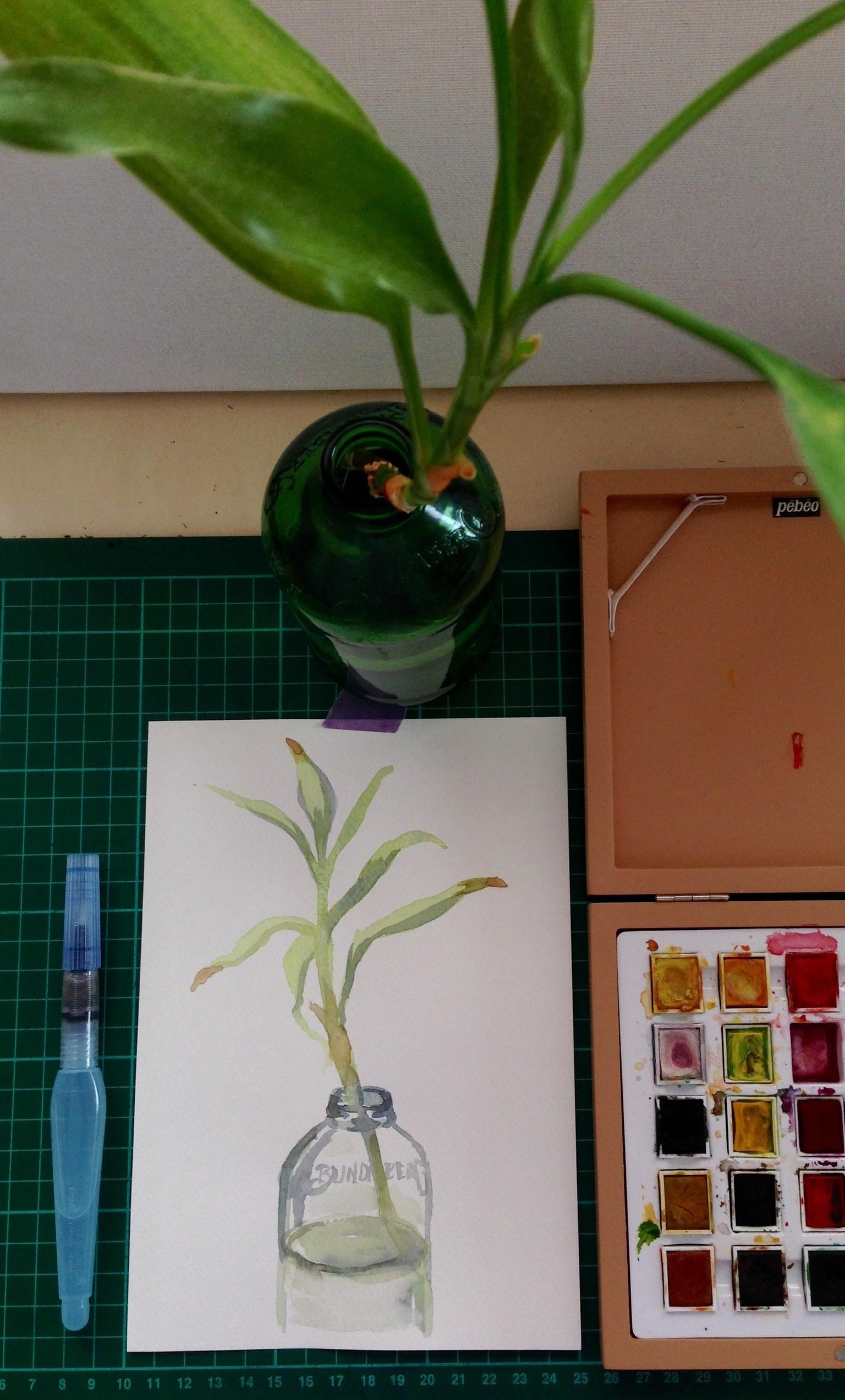 3 Minute Challenge Sketches & Watercolour - image 3 - student project