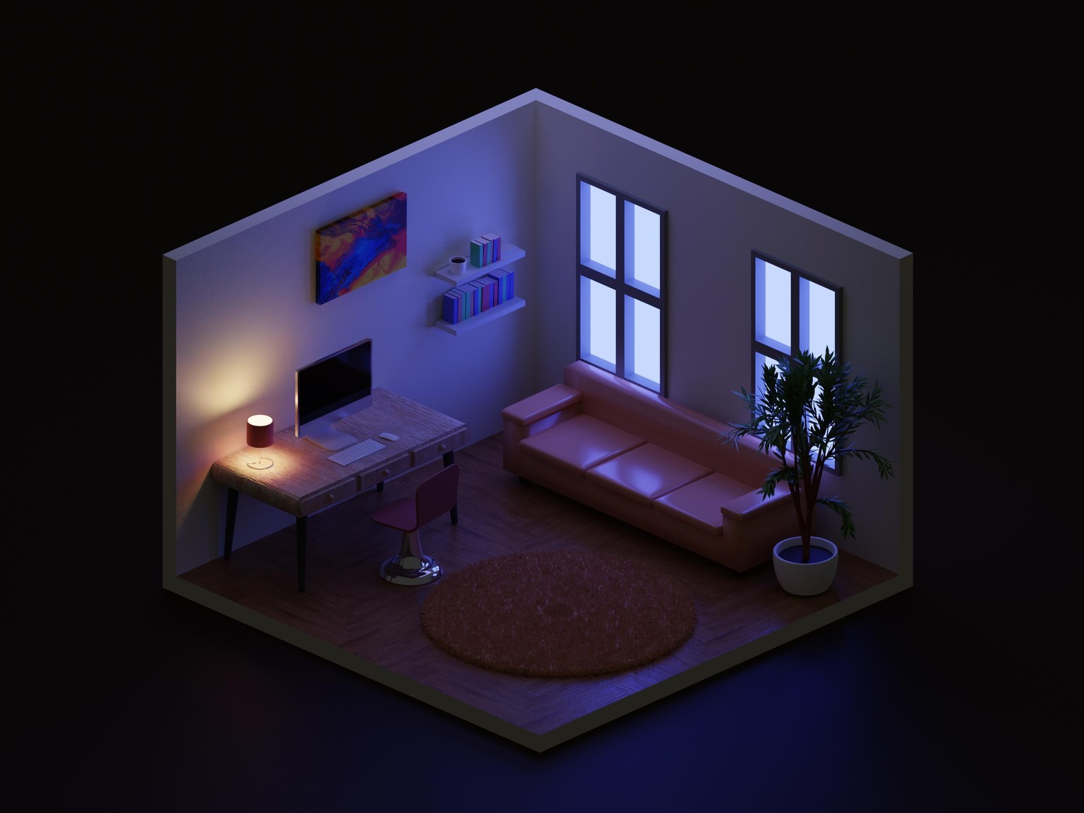 Blender - Cosy world - image 1 - student project