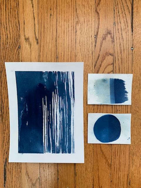 Abstract cyanotypes - image 1 - student project