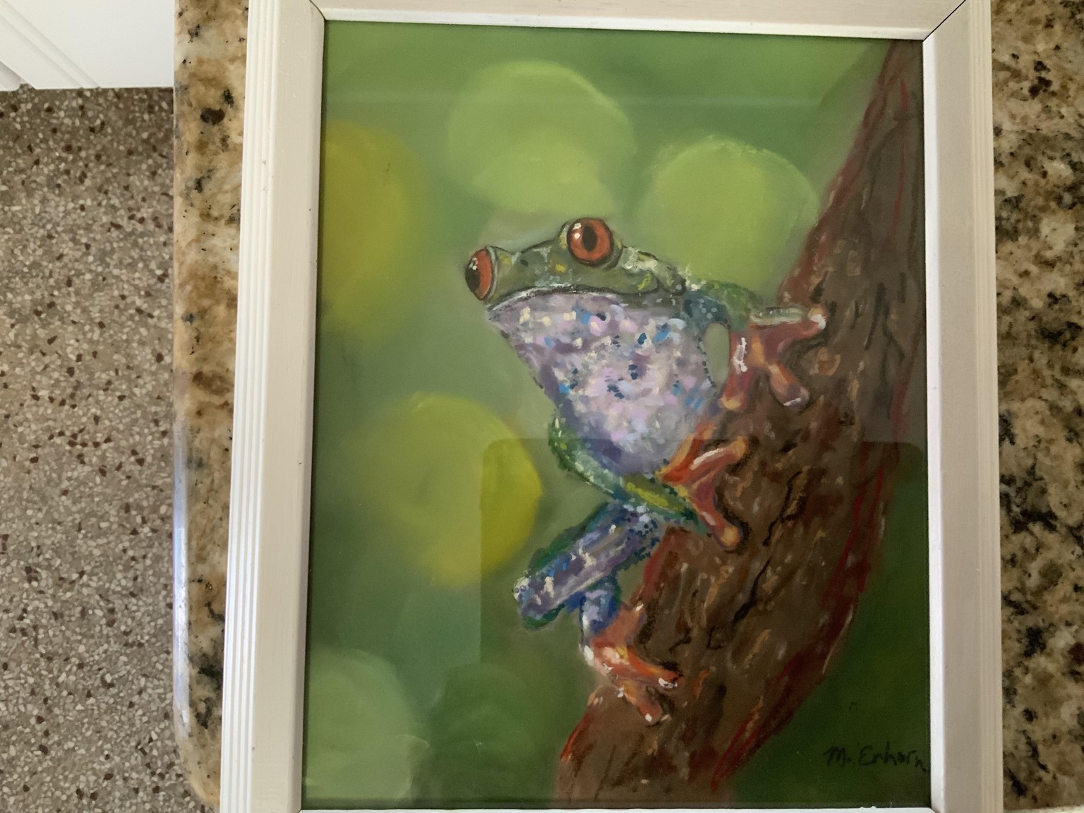 Collection of frogs done in pastels. - image 3 - student project