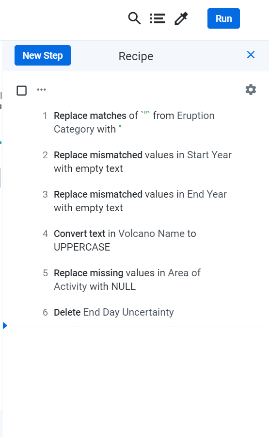 Volcano Eruption Data Set - image 1 - student project