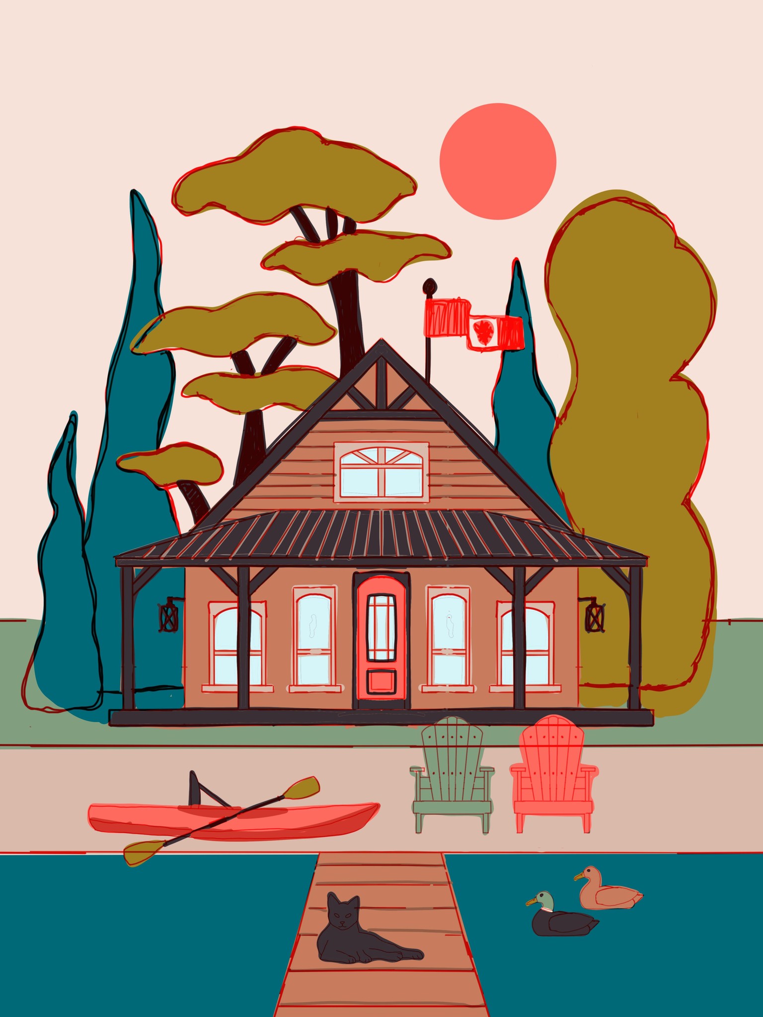 Lake cabin - image 2 - student project