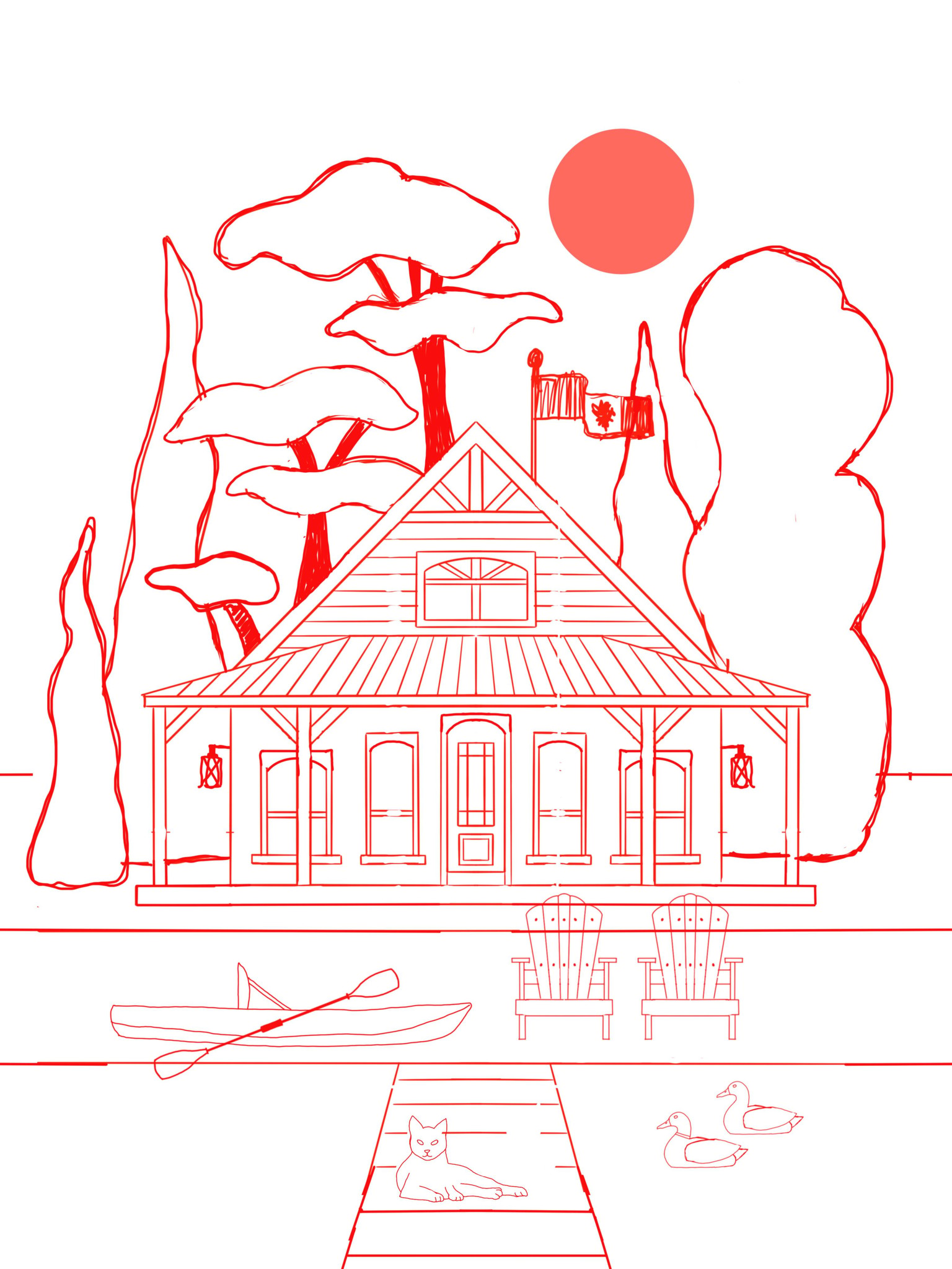 Lake cabin - image 1 - student project