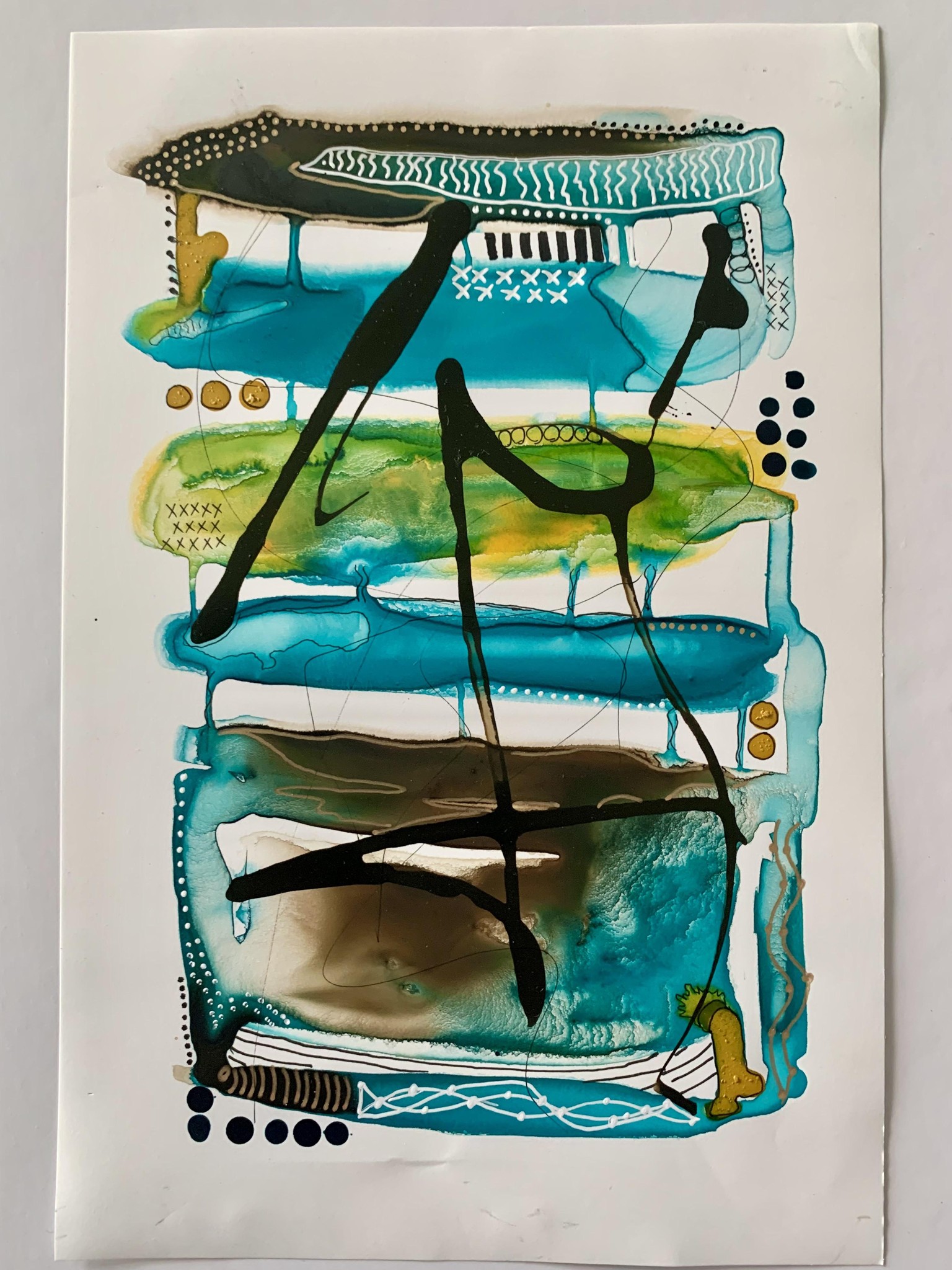 Acrylic Ink on Mineral Paper - image 3 - student project