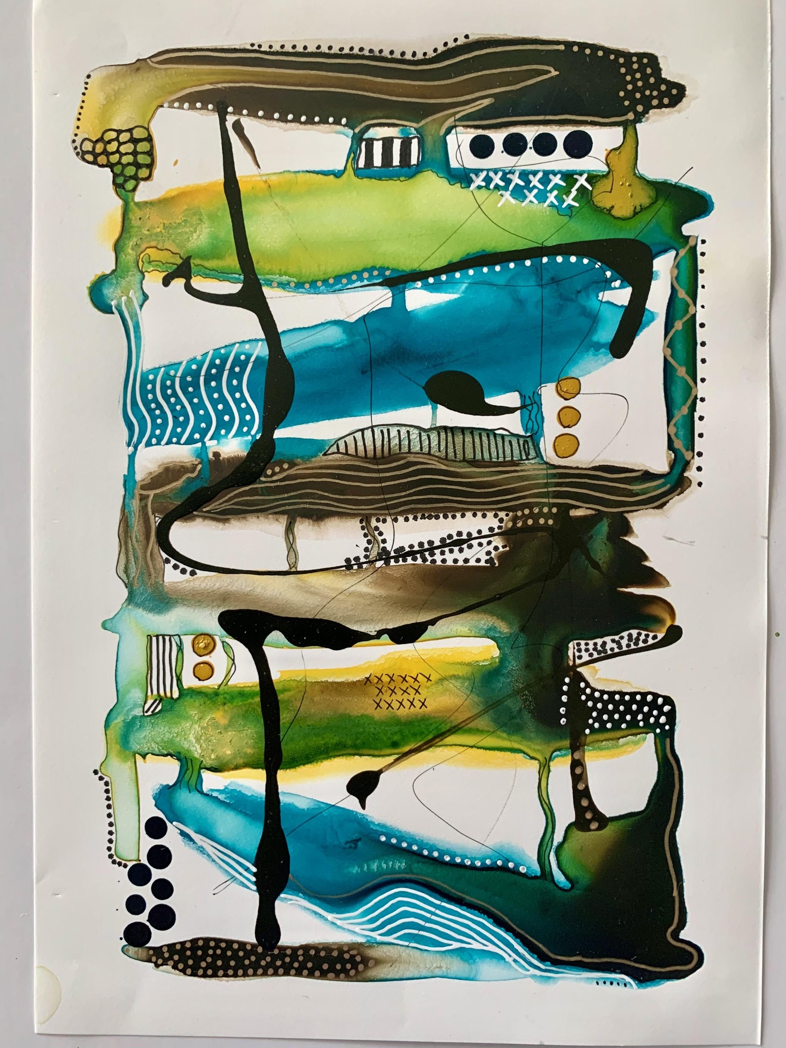 Acrylic Ink on Mineral Paper - image 1 - student project