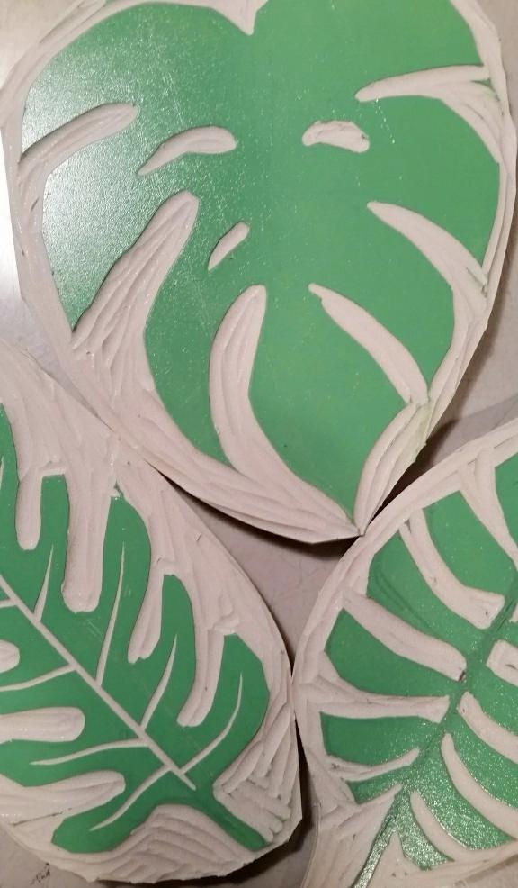 Tropical Leaves - wrapping paper!! - image 1 - student project