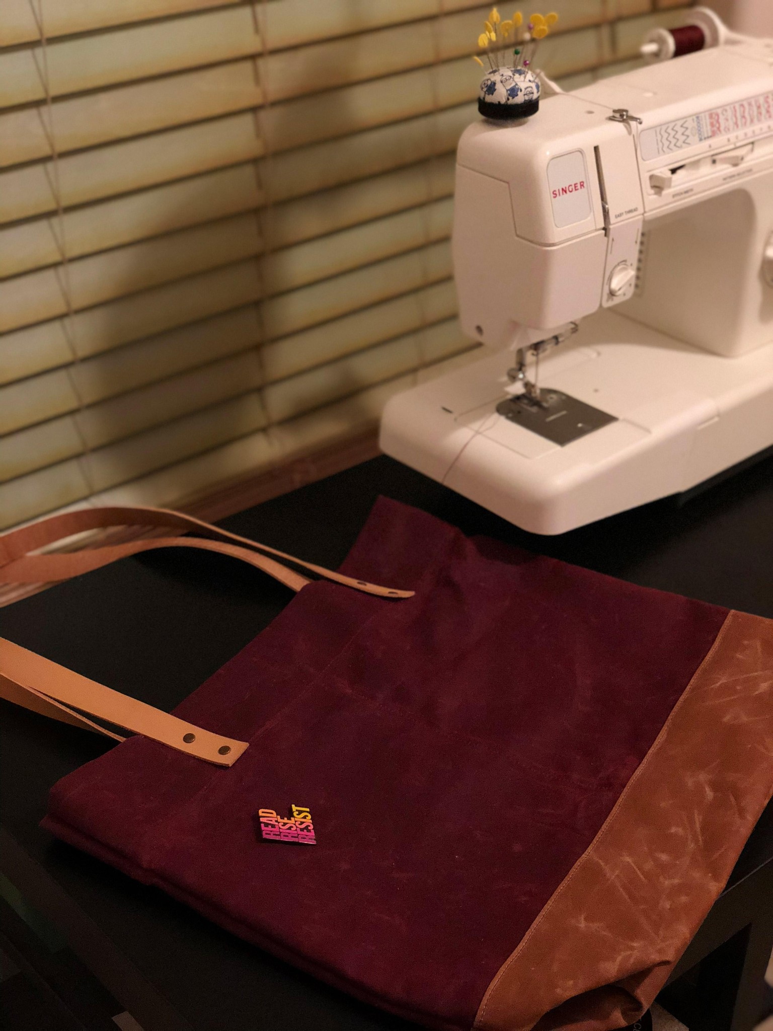 Custom Klum House Leather + Canvas Tote Bag - image 1 - student project