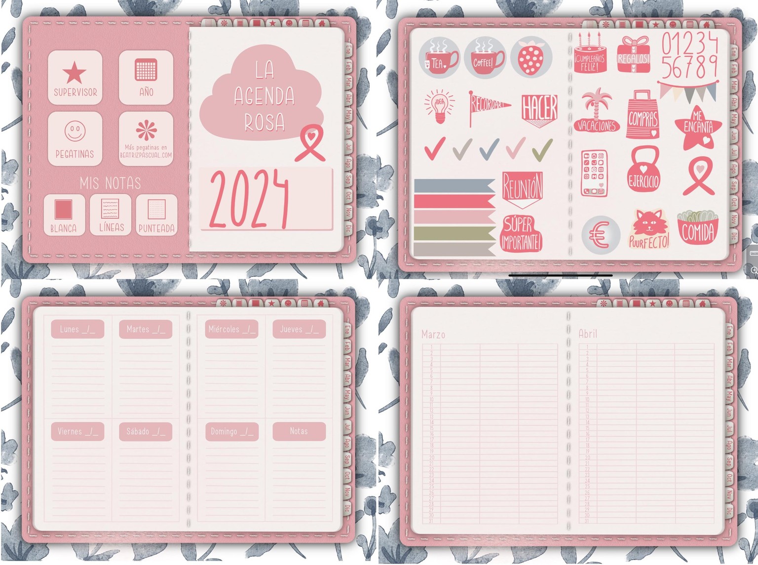 La agenda rosa - Digital Planner - image 1 - student project