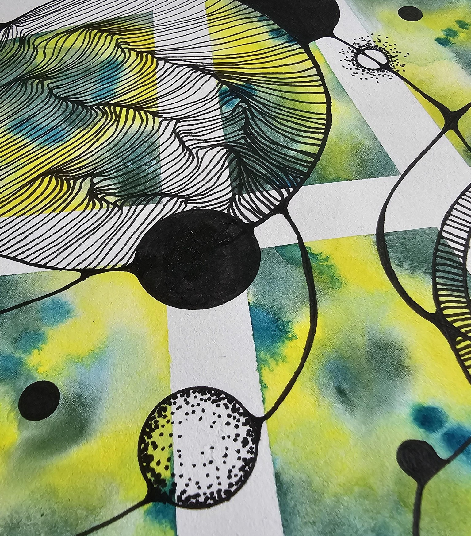 Abstract watercolor p5 - image 2 - student project