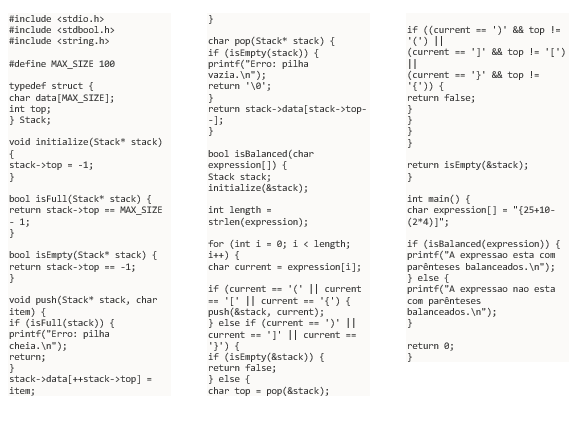 Estruturas de dados e algoritmos empilham em C e em C++ - image 3 - student project