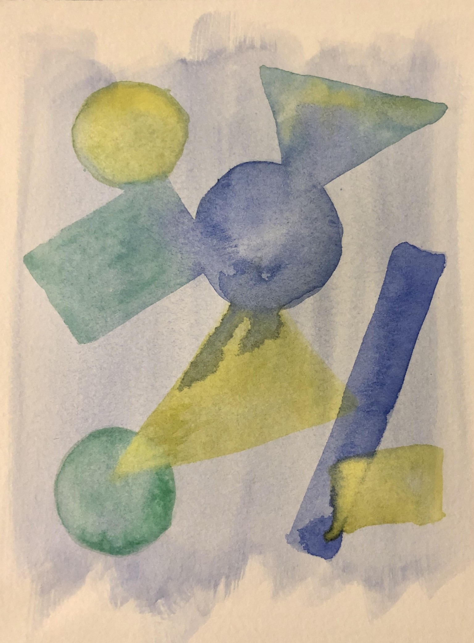 Abstract Watercolor - Shapes - image 3 - student project