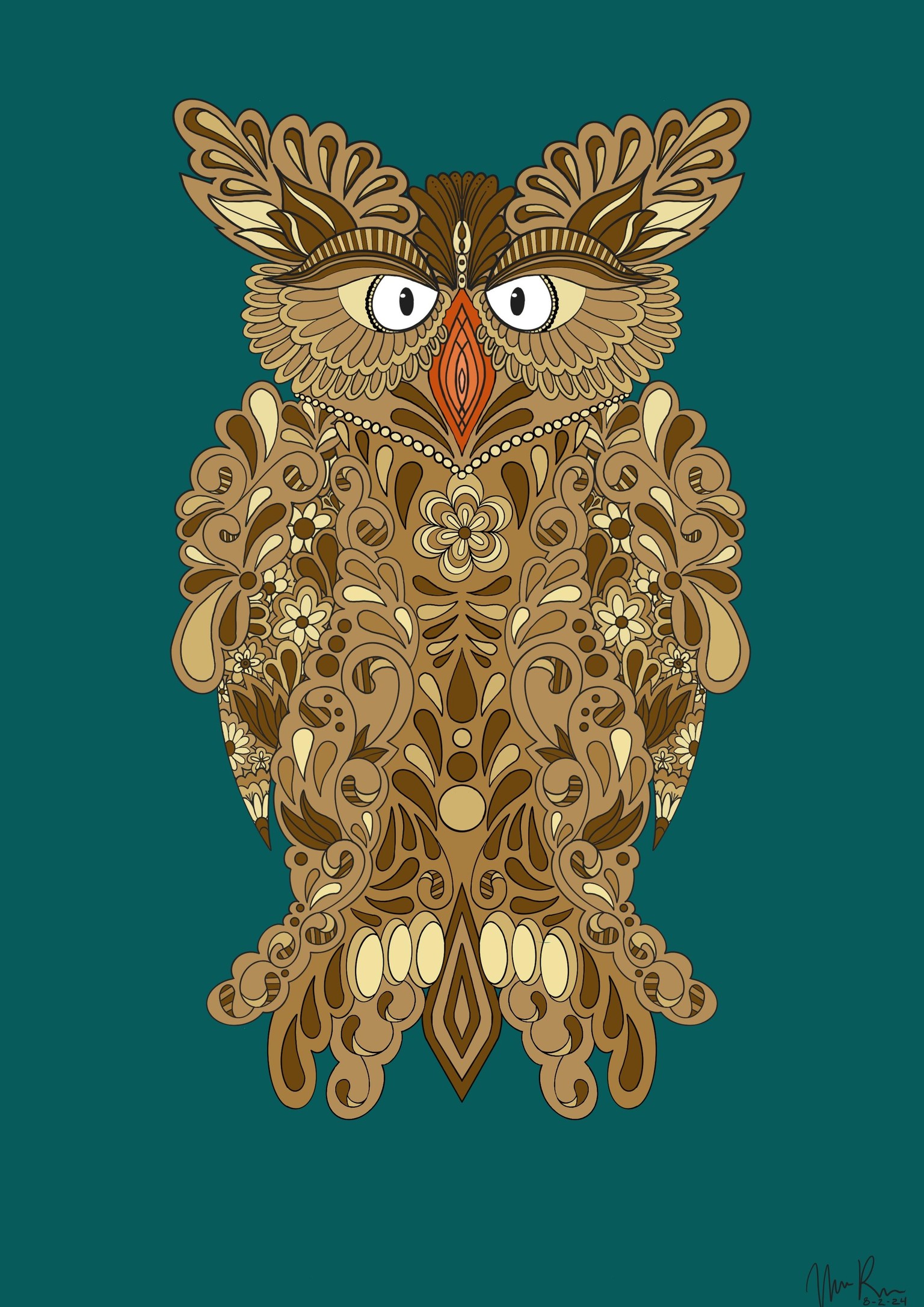 Doodle owl - image 1 - student project