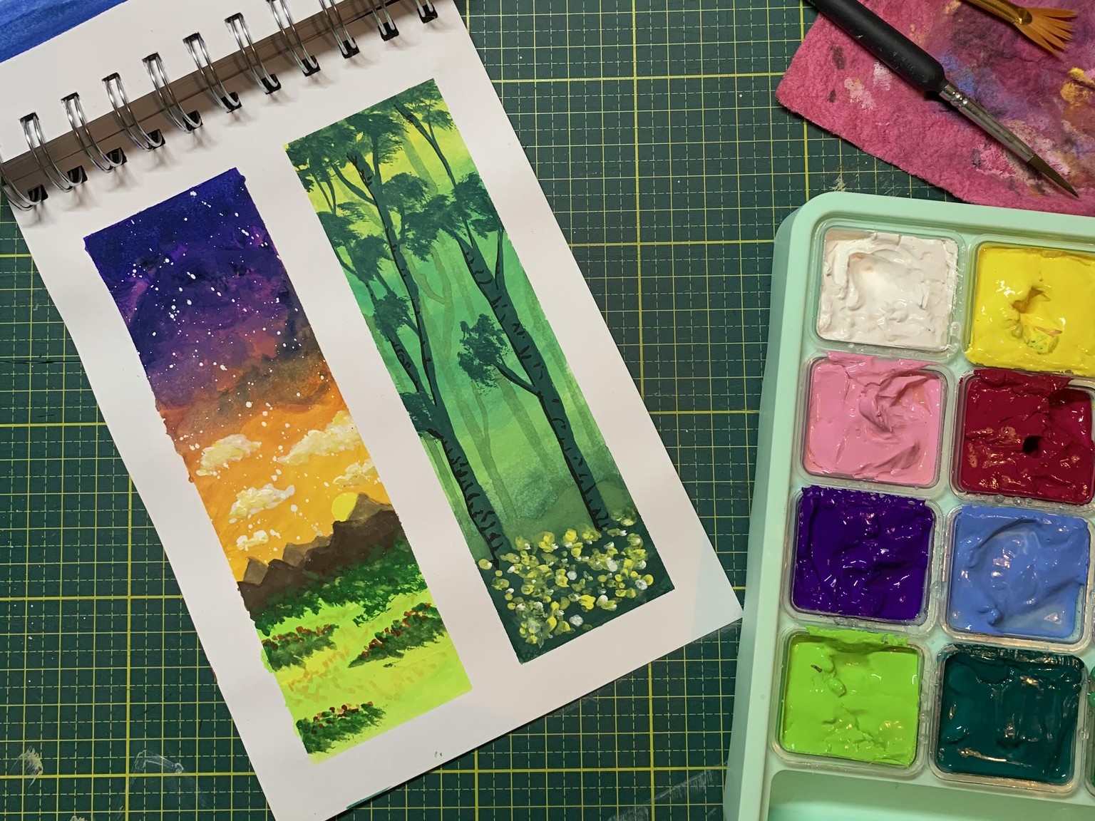 Landscape Studies with Gouche - image 2 - student project