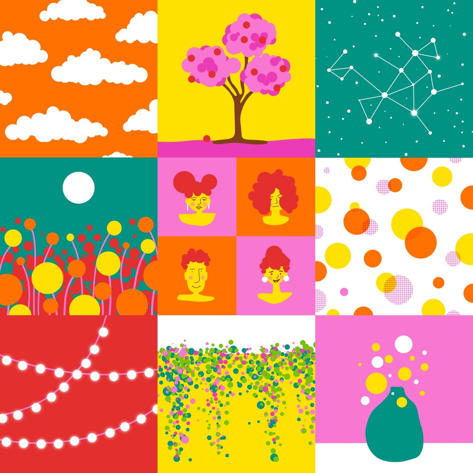 Simple Procreate Illustrations Using Dots - image 1 - student project