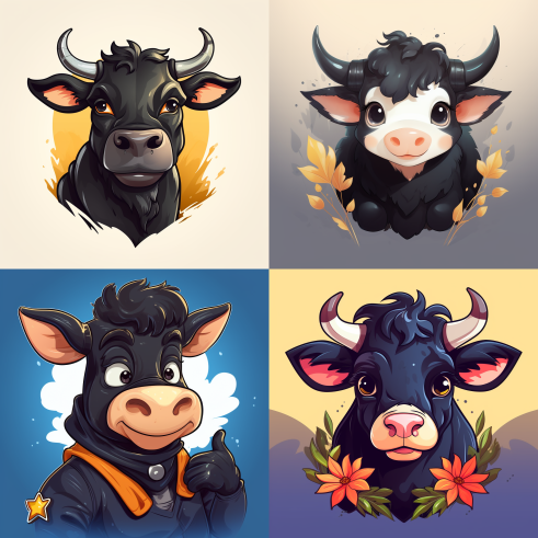 Cartoony Cow - image 1 - student project