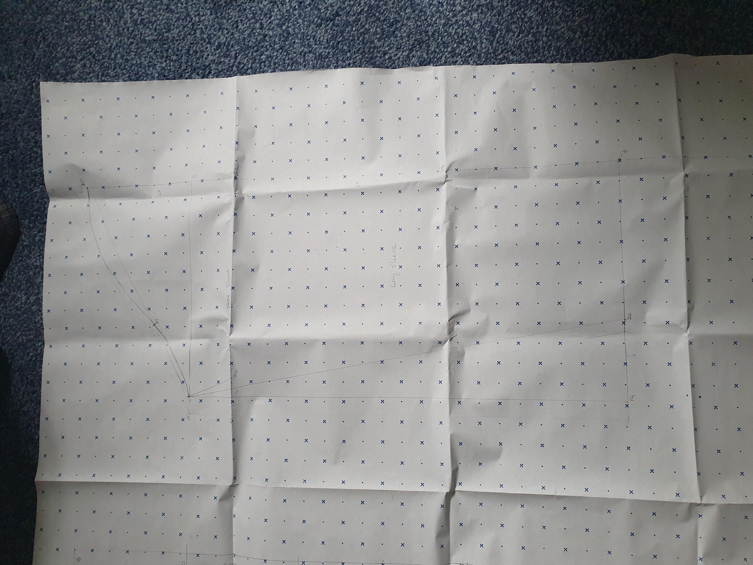 First pattern draft and mockup - image 2 - student project