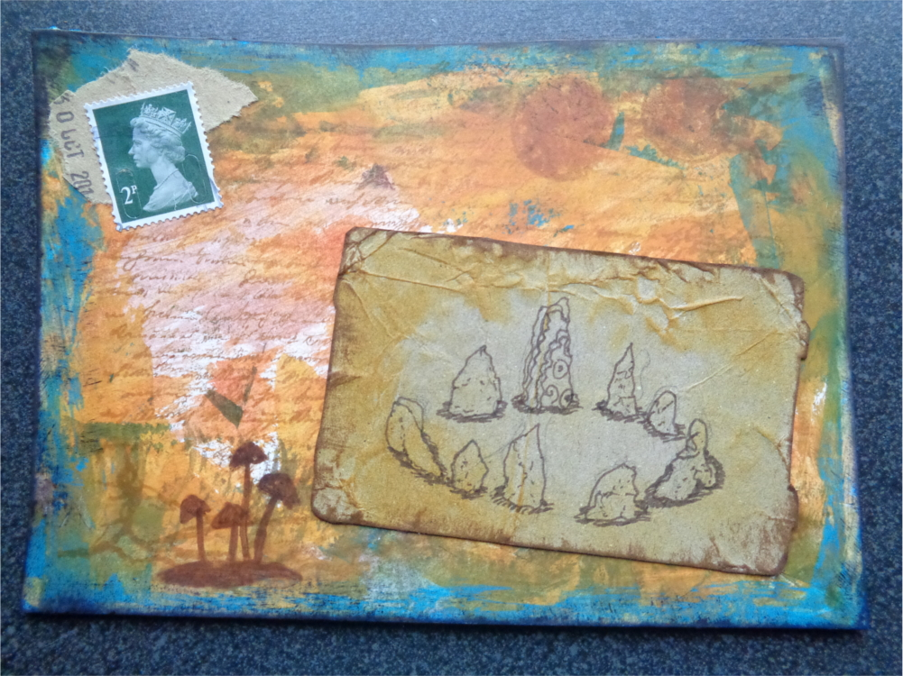 My mixed Media Postcards - image 1 - student project