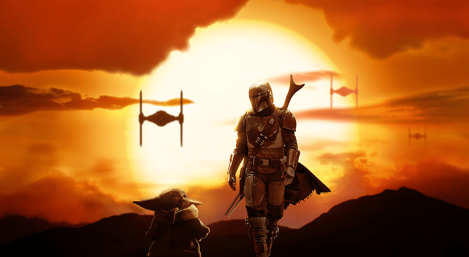 Matte Painting Mandalorian Scene - image 1 - student project