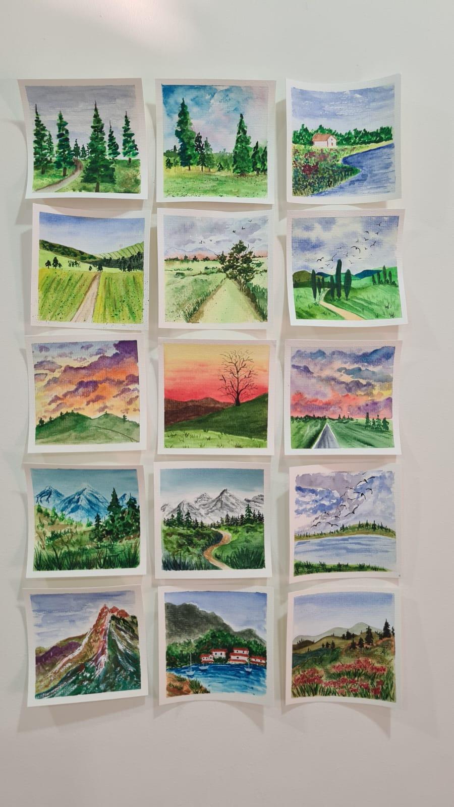 Quick & Easy 15 Polaroid Style Mini Landscapes - image 1 - student project