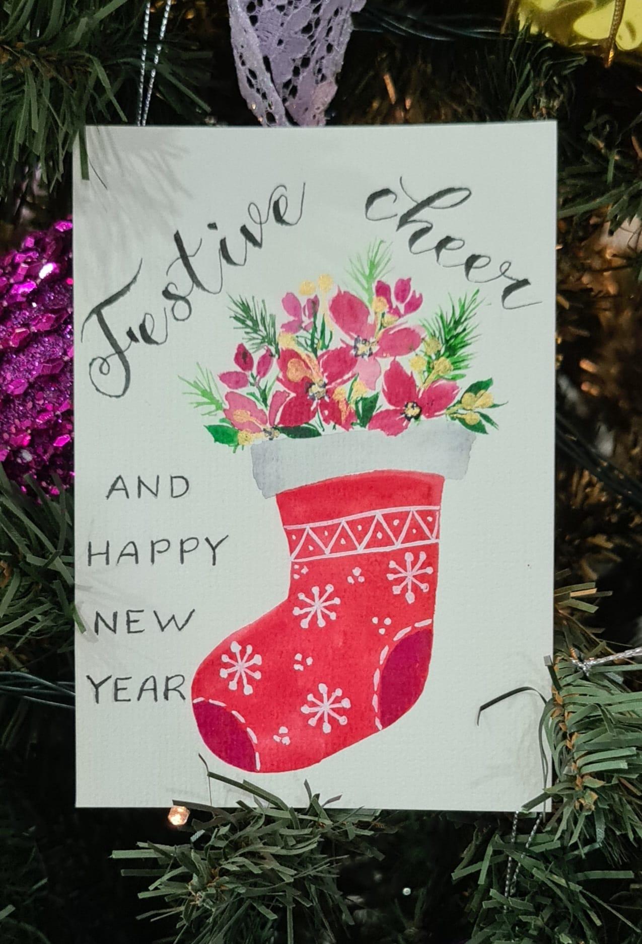 Watercolor Christmas Cards - image 6 - student project