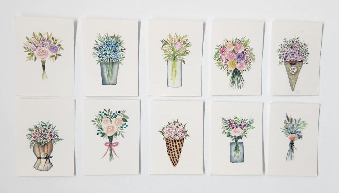 Mini Florals Appreciation Cards - image 1 - student project