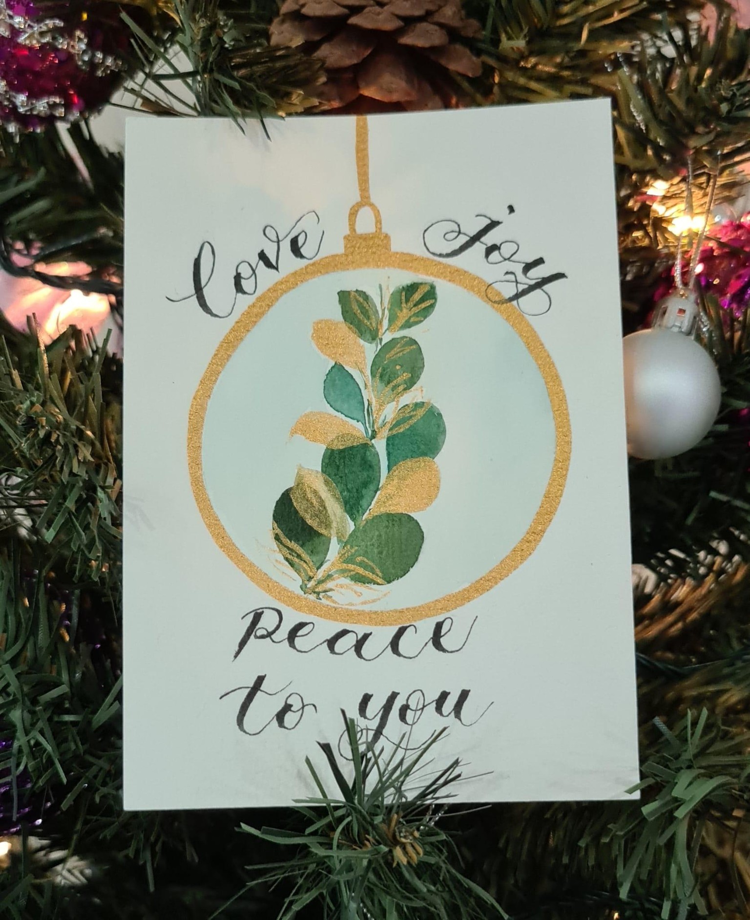 Watercolor Christmas Cards - image 2 - student project