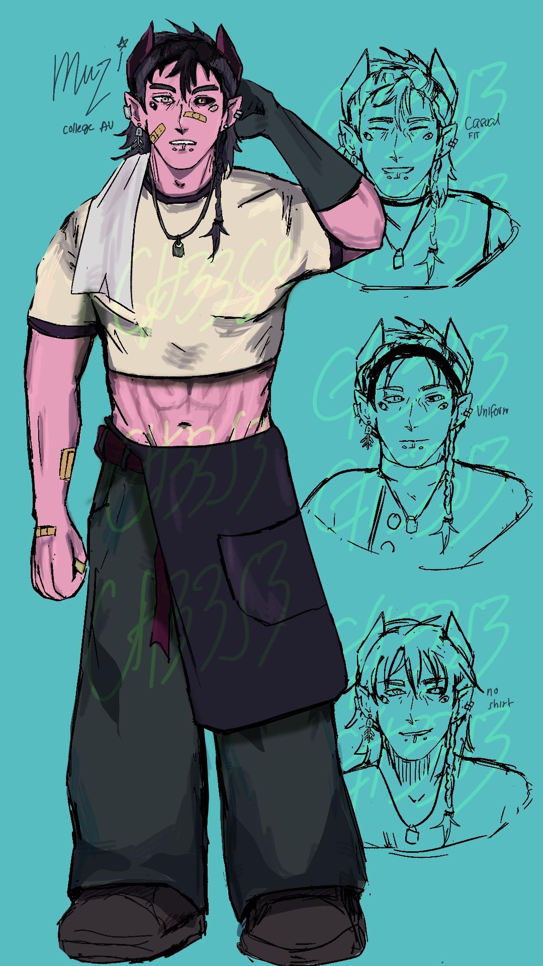 my oc in e-boy fashion - image 1 - student project