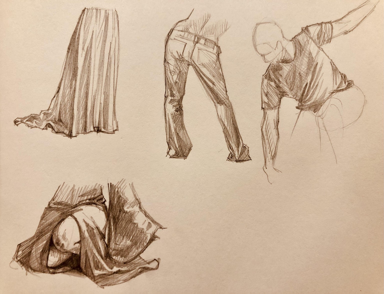 Drapery sketches - image 1 - student project