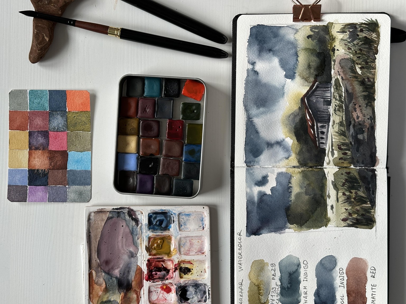 Landscape painting With My New Watercolors - image 1 - student project